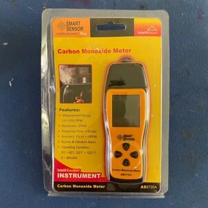 Smart Sensor AS8700A Carbon Monoxide Meter Handheld CO Detector Monitor Orange